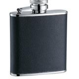 HF099 2.5oz Stainless Steel Barware Square Shape Hip Flask Wine Flask with PU Wrapped